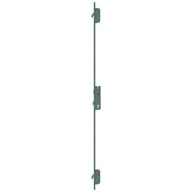 WINKHAUS - Mehrfachverriegelung hookLock M FG24126,ein-/zweiflügelig, Typ M2,Profilzylinder gelocht 92/8, Dornmaß 30, Flachstulp 24 x1500, grau, Drückerhöhe761