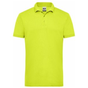 James & Nicholson - Herren Workwear Poloshirt Signal JN1830, neon-gelb, Größe XS