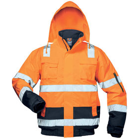 SAFESTYLE® - Warnschutz-Pilotenjacke JONAS 23545, warnorange/marineblau, Größe L