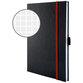 AVERY™ Zweckform - 7027 Hardcover Notizbuch notizio, gebunden, kariert, A5, 90 g/m², 80 Blatt, dunkelgrau