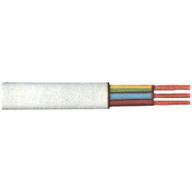 PVC-Schlauchleitung H03VV-F 3G0,75mm², 10m-Ring,weiß