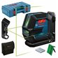 Bosch - Linienlaser GLL 2-15 G mit Deckenklemme und Handwerkerkoffer (0601063W02)