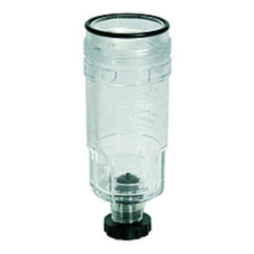 RIEGLER® - Polycarbonatbehälter, inkl. NBR-O-Ring 30x2, halbautomatischer Ablass