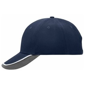 James & Nicholson - Kontrast Sandwichcap MB049, navy-blau/hellgrau, Einheitsgröße