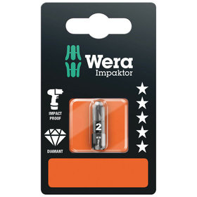 Wera® - 855/1 IMP DC SB Impaktor Bits, PZ 2 x 25mm