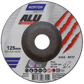 NORTON clipper® - Schruppscheibe Alu gekröpft 125 x 7,0mm