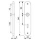 HOPPE® - Langschildpaar 273P, oval o. No., WC/S 78, TS 37-42, F1