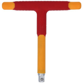 KSTOOLS® - 1/2" T-Griff-Aufsteckschlüssel mit Schutzisolierung, 200mm