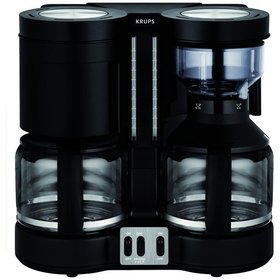 Krups - Kaffee-/Teeautomat 20 Tassen Duothek Plus Glaskanne 2000ml schwarz