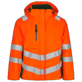 Engel - Safety Damen Winterjacke 1943-930, Orange/Grün, Größe XL