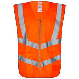 Engel - Safety Weste mit Reißverschluss 5030-240, Warnorange, Größe XL/2XL