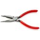 KNIPEX® - Flachrundzange mit Mittenschneider (Telefonzange) mit Kunststoff überzogen 160 mm 2701160