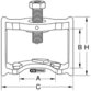 KSTOOLS® - Bremsgestängesteller-Abzieher, BPW, 160mm