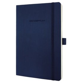 sigel® - Notizbuch CONCEPTUM CO326 135x210mm Softcover 194S. kariert blau