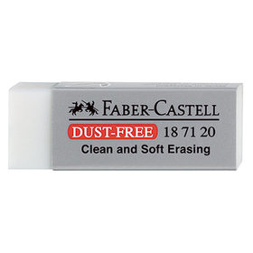 Faber-Castell - Radierer DUST-FREE 187120 22x12x62mm weiß