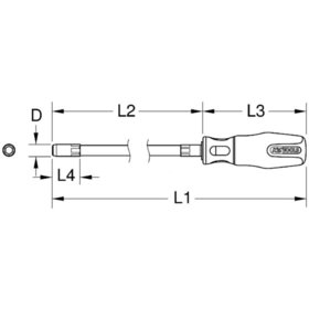 KSTOOLS® - ERGOTORQUEplus Stecknuss-Schraubendreher lang, 5mm