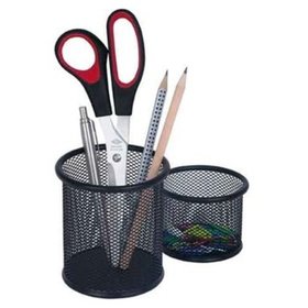 WEDO® - Stifteköcher-Set Office, schwarz, Pck = 1 großer Köcher, 10cm + 1 kleiner Köcher