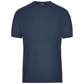 James & Nicholson - Herren BIO Workwear T-Shirt JN1808, navy-blau, Größe S