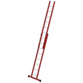 MUNK Günzburger Steigtechnik - Seilzugleiter GFK, 2x8 Sprossen, L ausgefahren 2450mm, L eingefahren 4200mm