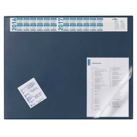 DURABLE - Schreibunterlage, 52x65cm, dunkelblau, 720407, Vollsichtplatte, mit Jahr