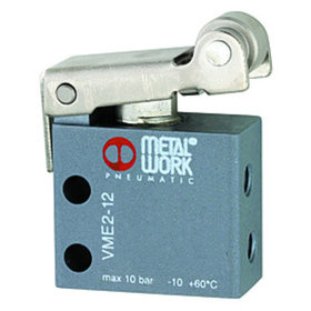 RIEGLER® - 3/2-Wege-Miniaturventil, mechanisch, Rollenhebel, NC, M5 seitlich