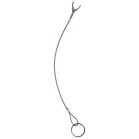 HALDER - Halteseil/rostfreier Stahl, mit Halteclip und Befestigungsring | l=150 mm / ohne Ummantelung | 22400.1211