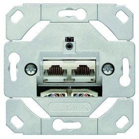 GIRA - Anschlussdose Cat6A UP 2xRJ45 LSA Designfähig