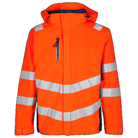 Engel - Safety Shelljacke 1146-930, Warnorange/Blue ink, Größe 5XL