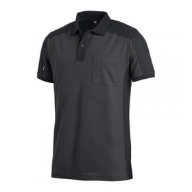 FHB - Polo-Shirt KONRAD anthrazit/schwarz, Größe XL