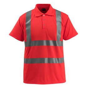 MASCOT® - Polo-Shirt Bowen Hi-vis Rot 50593-976-222, Größe 2XL