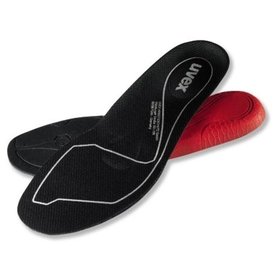 uvex - Fußbett business casual 9538/8, ganzflächig, schwarz/rot, W11, Größe 38