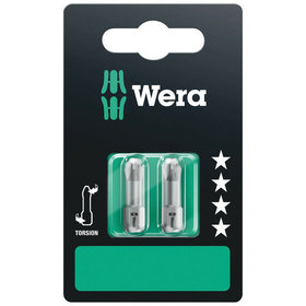 Wera® - Bit Kreuzschlitz Phillips® 851/1 TZ SB PH2 6,3mm / 1/4" PH2x25mm SB