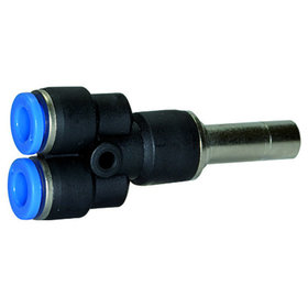 RIEGLER® - Y-Steckverbindung, Stecknippel 8mm »Blaue Serie«, Schlauch-Ø 6