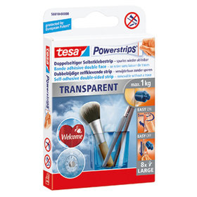 tesa® - Klebestück Powerstrips Large 58810-00000 tr 8er-Pack