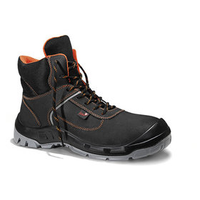 JORI® Professional - Sicherheitsschnürstiefel jo_Colour orange Mid 16941, S3, schwarz, Größe 39