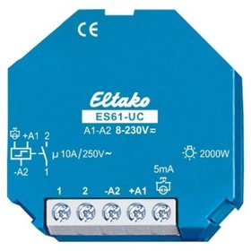 Eltako - Stromstoßschalter 8-230VU 10A 250V AP T18mm mech.Schalt