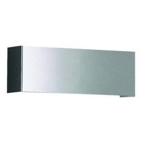 BÖHMER - LED-Wandanbauleuchte 13W 3000K 1200lm Edelstahl 1LED Gl_klar IP20 260x90x70mm