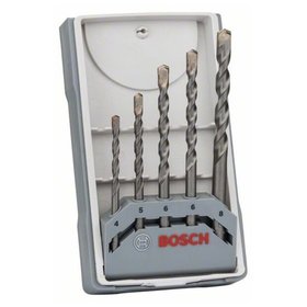 Bosch - Betonbohrer CYL-3 Set, Silver Percussion, 5-teilig, 4 - 8mm (2607017080)