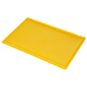 Warmbier® - Hakendeckel, für Lagerbehälter IDP-STAT, ESD, 400 x 300 x 10mm, gelb