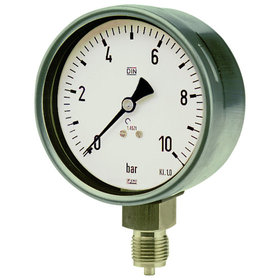 RIEGLER® - Manometer, Edelstahl, G 1/2" radial unten, 0-25,0 bar, Ø 160