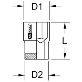 KSTOOLS® - BRONZEplus Stecknuss 3/4" 6-kant 7/8"