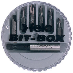 FELO - Bit-Box 7-teilig SL, PZ, PH, BH inkl.Bithalter