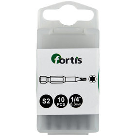 FORTIS - Bit 1/4" DIN 3126 E6,3 TX10x50 10 Stück