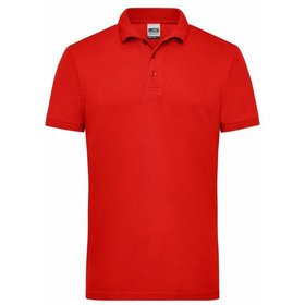 James & Nicholson - Herren Workwear Poloshirt JN830, rot, Größe L