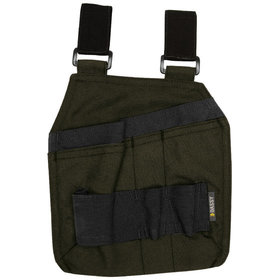Dassy® - Gordon Mit Schlaufen Canvas Werkzeugtaschen (per Paar) mit Klettverschluss-Schlaufen, olivgrün/schwarz