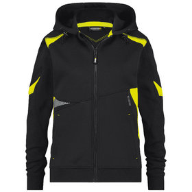 Dassy® - LOGIX - SANTOS Hoody für Frauen, schwarz/warngelb, Größe XS