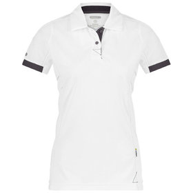 Dassy® - Traxion Women Poloshirt für Damen, weiß/anthrazit, Größe XL