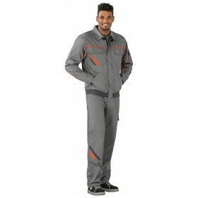 Planam - Bundjacke 2480 zink/orange/schiefer, Größe 118