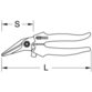 KSTOOLS® - Universal-Werkstattschere, abgewinkelt, 185mm