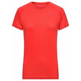 James & Nicholson - Damen Recycled Sport Shirt JN519, hellrot, Größe L